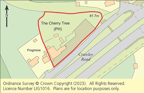 Lot: 54 - FREEHOLD FORMER PUBLIC HOUSE WITH CONSENT FOR A HOT FOOD TAKEAWAY/DRIVE- THROUGH/RESTAURANT WITH THIRTY PARKING SPACES - Plan showing location